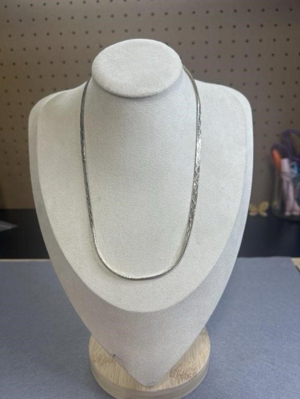 17” Sterling Silver 925 Herringbone Necklace Made in Italy 11.52g 925 Italy